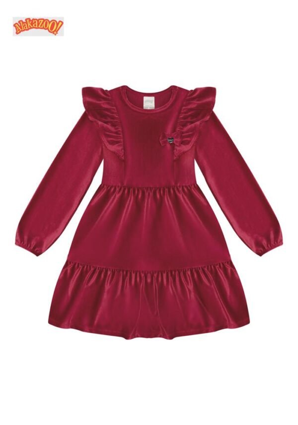 VESTIDO MALHA VELUDO ALAKAZOO - Image 2