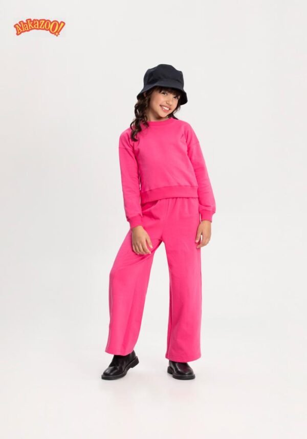 CONJUNTO MOLETOM FELPADO ROSA PITAYA ALAKAZOO