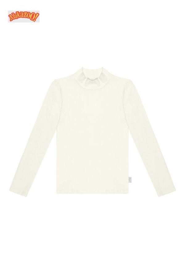 BLUSA MALHA CANELADO SEVILHA  BRANCO OFF WHITE ALAKAZOO